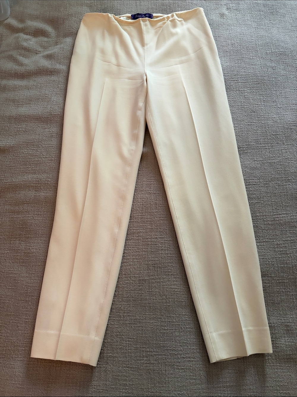 Ralph Lauren Butter Yellow Straight-Leg Women’s Pants